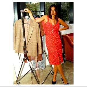 Rouje Moreau dress in red